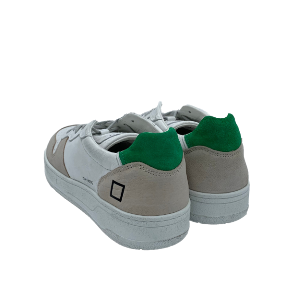 Sneakers D.A.T.E Court White-Green M341-CR-VC-WG