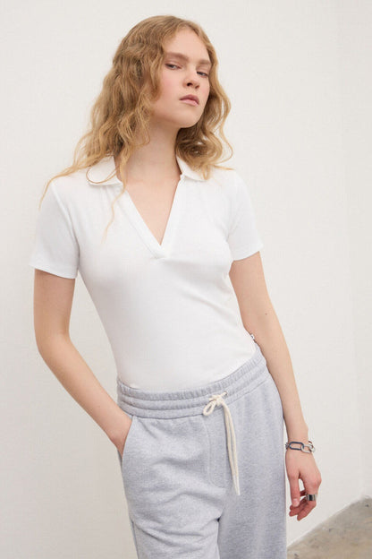 Maglia scollo a V Ottod'Ame