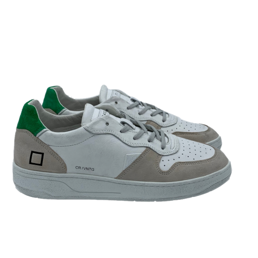 Sneakers D.A.T.E Court White-Green  M341-CR-VC-WG