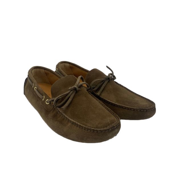 Mocassino uomo Car Shoe KUD006 camoscio marrone