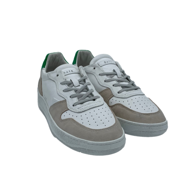 Sneakers D.A.T.E Court White-Green  M341-CR-VC-WG