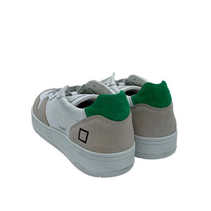 Sneakers D.A.T.E Court White-Green  M341-CR-VC-WG