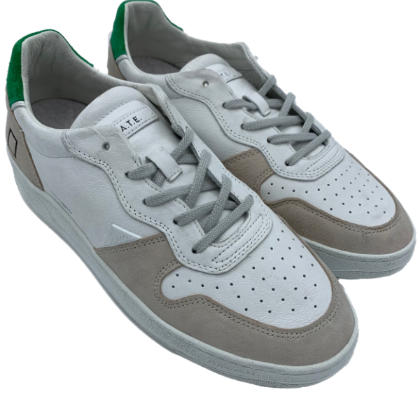 Sneakers D.A.T.E Court White-Green  M341-CR-VC-WG