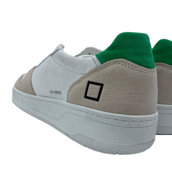 Sneakers D.A.T.E Court White-Green  M341-CR-VC-WG