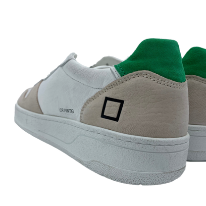 Sneakers D.A.T.E Court White-Green  M341-CR-VC-WG